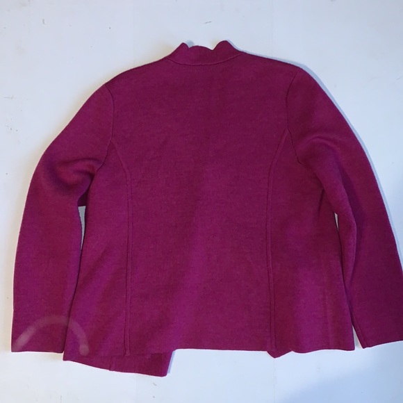 Talbots Merino Wool Open Front Cardigan Mauve Size XL - Picture 5 of 7